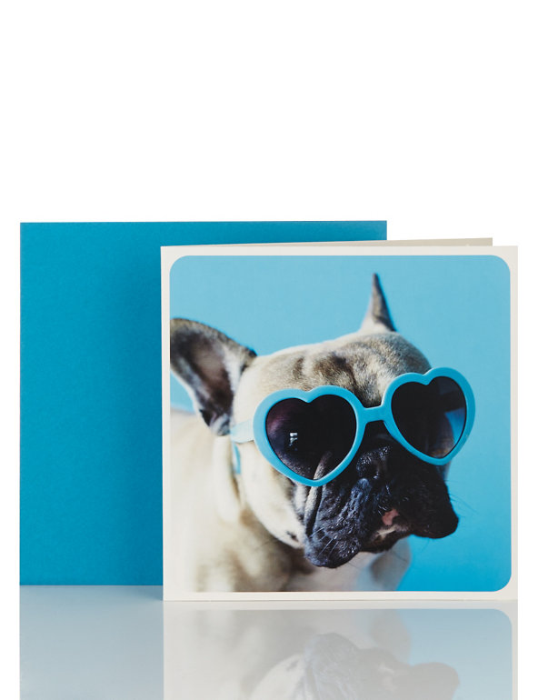 Little Laughs Dogs with Shades Blank Card Image 1 of 2