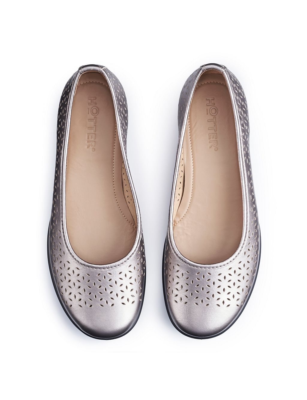 Livvy II Leather Flat Ballet Pumps 4 of 4
