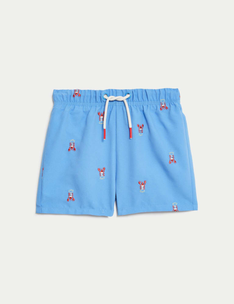 Lobster Print Swim Shorts (0-3 Yrs) 1 of 3