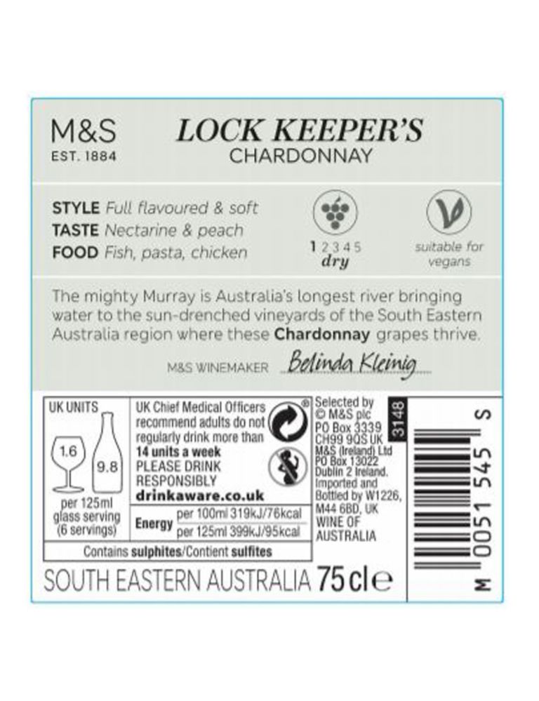 Lock Keeper's Reserve Chardonnay - Case of 6 2 of 2