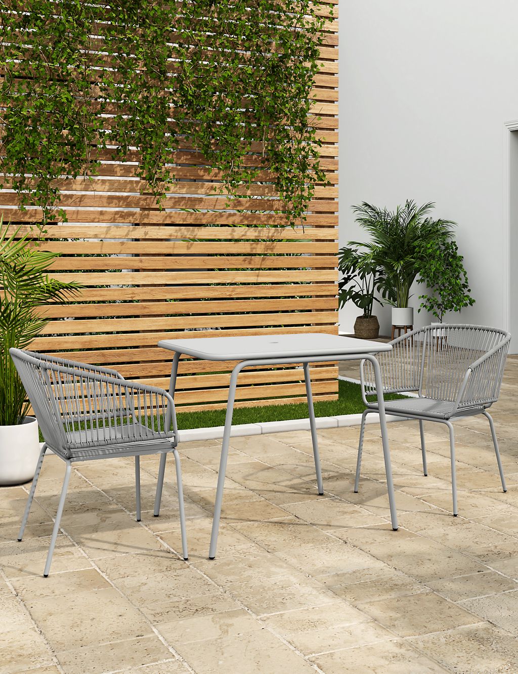 Lois 2 Seater Balcony Table & Chairs 1 of 6