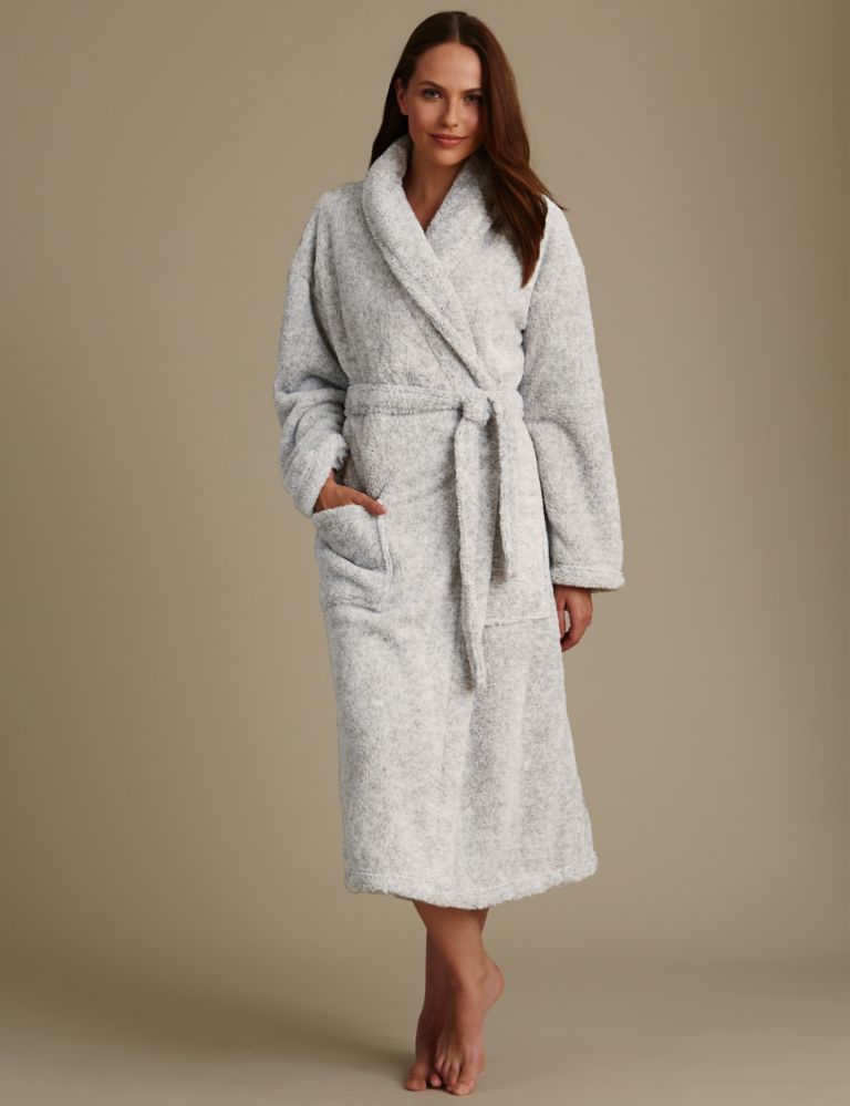 Long Sleeve Belted Dressing Gown 1 of 3