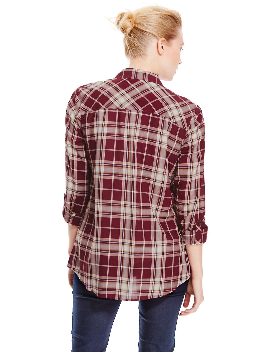 Long Sleeve Checked Shirt 4 of 4