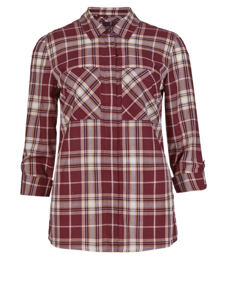 Long Sleeve Checked Shirt 3 of 4