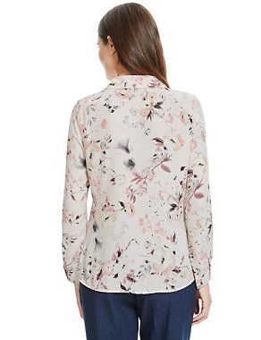 Long Sleeve Floral Blouse Image 2 of 3
