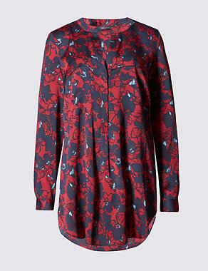 Long Sleeve Floral Blouse Image 2 of 4