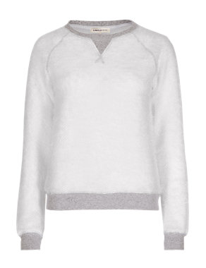 Long Sleeve Fluffy Sweatshirt Image 2 of 4