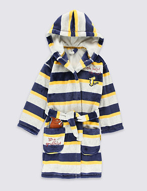 Long Sleeve Gruffalo Striped Dressing Gown (1-8 Years) Image 2 of 3