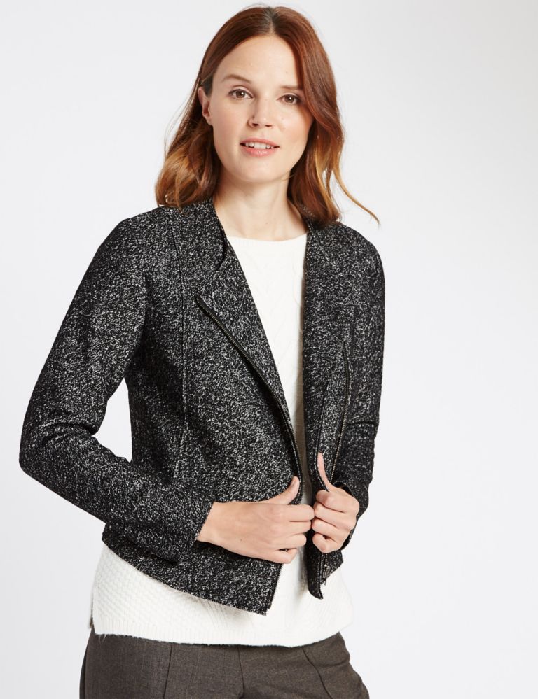 Long Sleeve Jacket with Wool 1 of 4