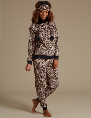 Marks and spencer leopard print loungewear hot sale