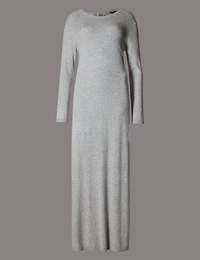 Long Sleeve Nightdress with Cashmere Image 2 of 3