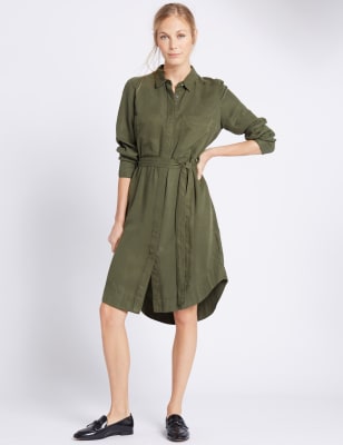 Shirt Dress with Belt