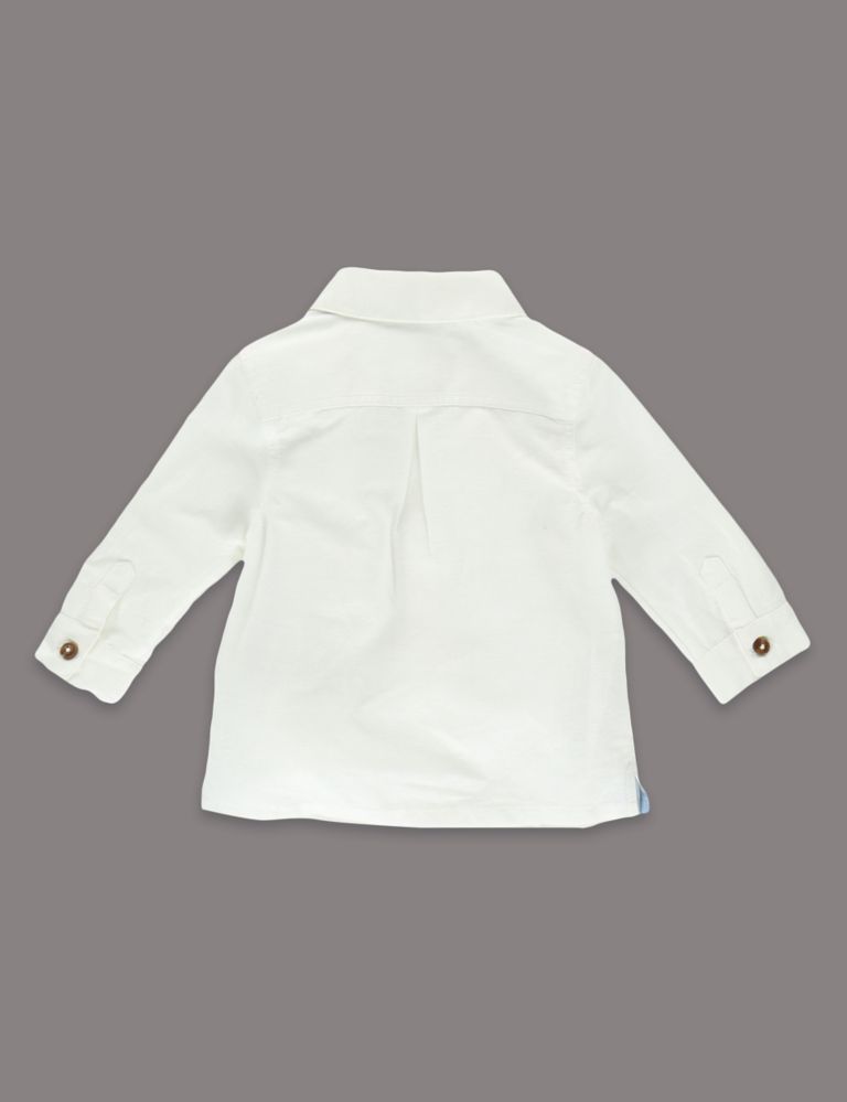 Long Sleeve Shirt with Linen 2 of 3