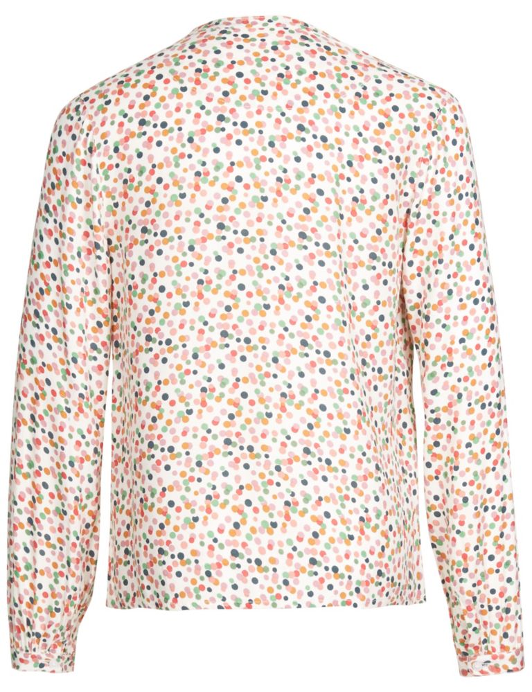 Long Sleeve Spotted Blouse (5-14 Years) 5 of 5