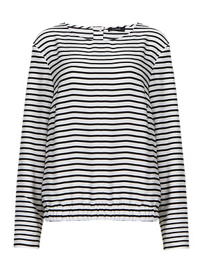 Long Sleeve Striped Blouse Image 2 of 4