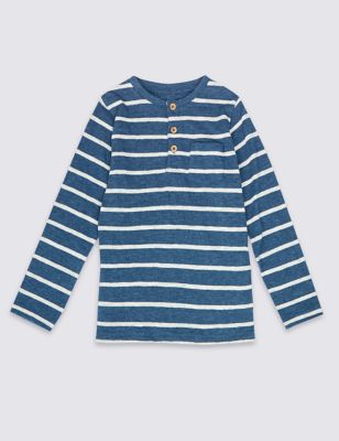 Long Sleeve Striped T-Shirt (1-7 Years) Image 2 of 3