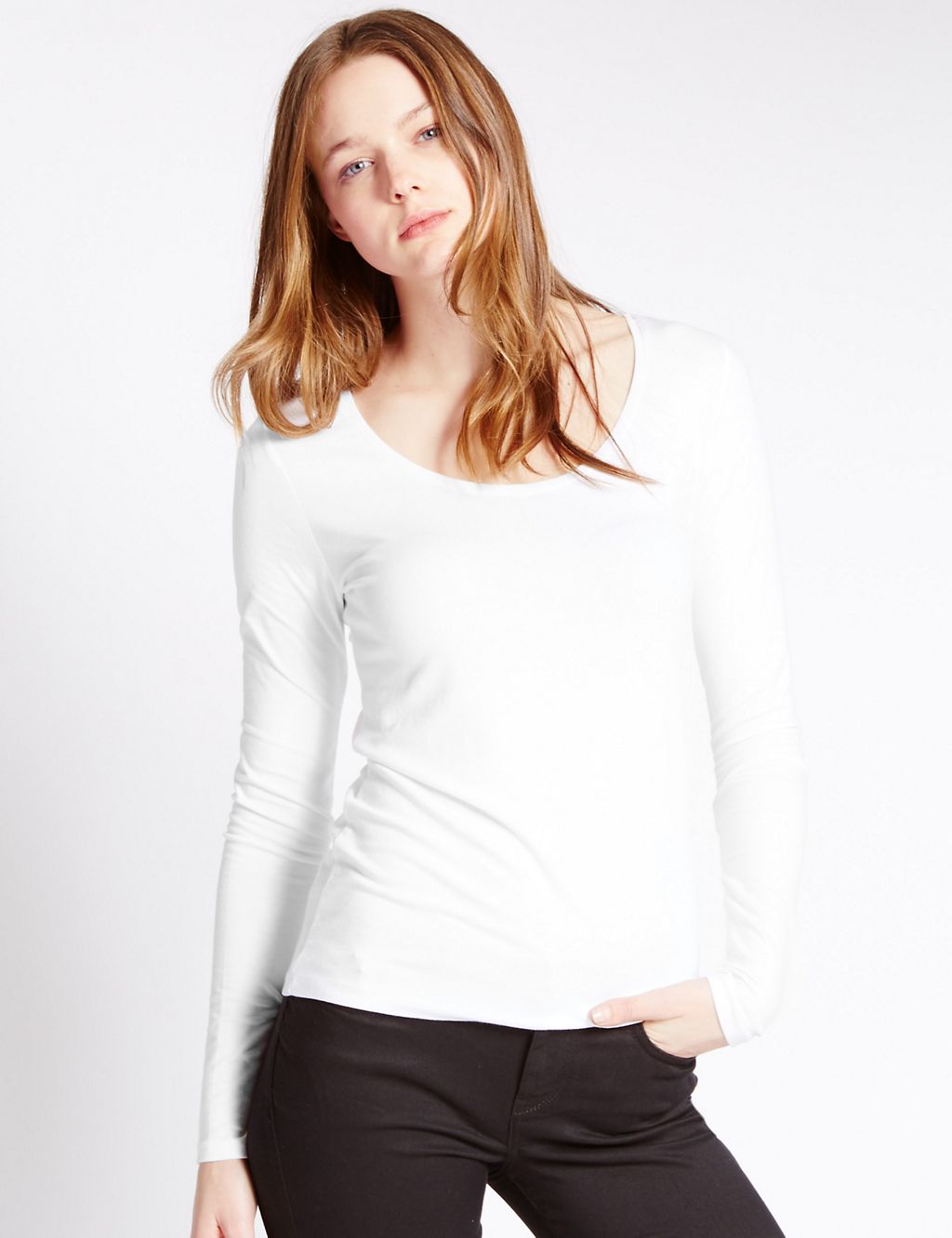 Long Sleeve Top with Modal 3 of 3