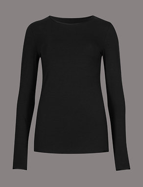 Long Sleeve Vest Top with Modal Image 2 of 5