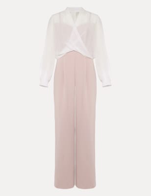 Long Sleeve Wide Leg Jumpsuit Image 2 of 5
