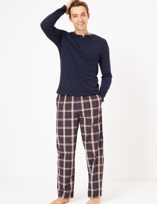 Longer length mens online pyjamas