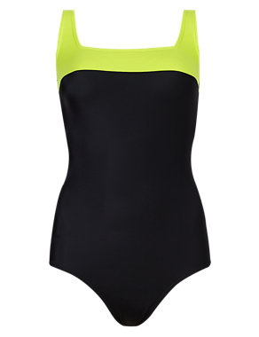 Longer Length Panelled Swimsuit Image 2 of 3