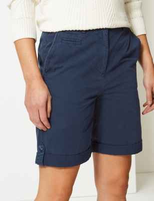 Longer Length Pure Cotton Chino Shorts