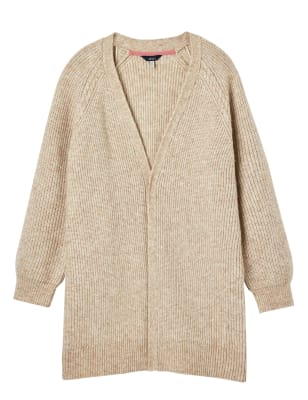 Longline Cardigan with Wool Image 2 of 9