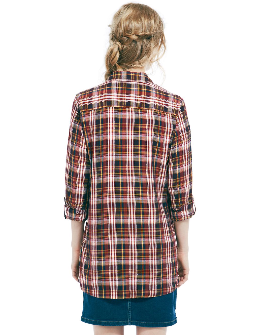 Longline Checked Shirt 4 of 4