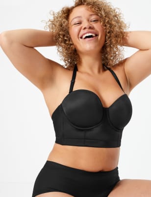  Longline Strapless Bra For Big Busted Women Full