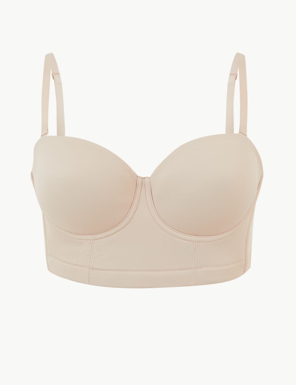 Longline Low Back Padded Strapless Bra A-DD | M&S Collection | M&S