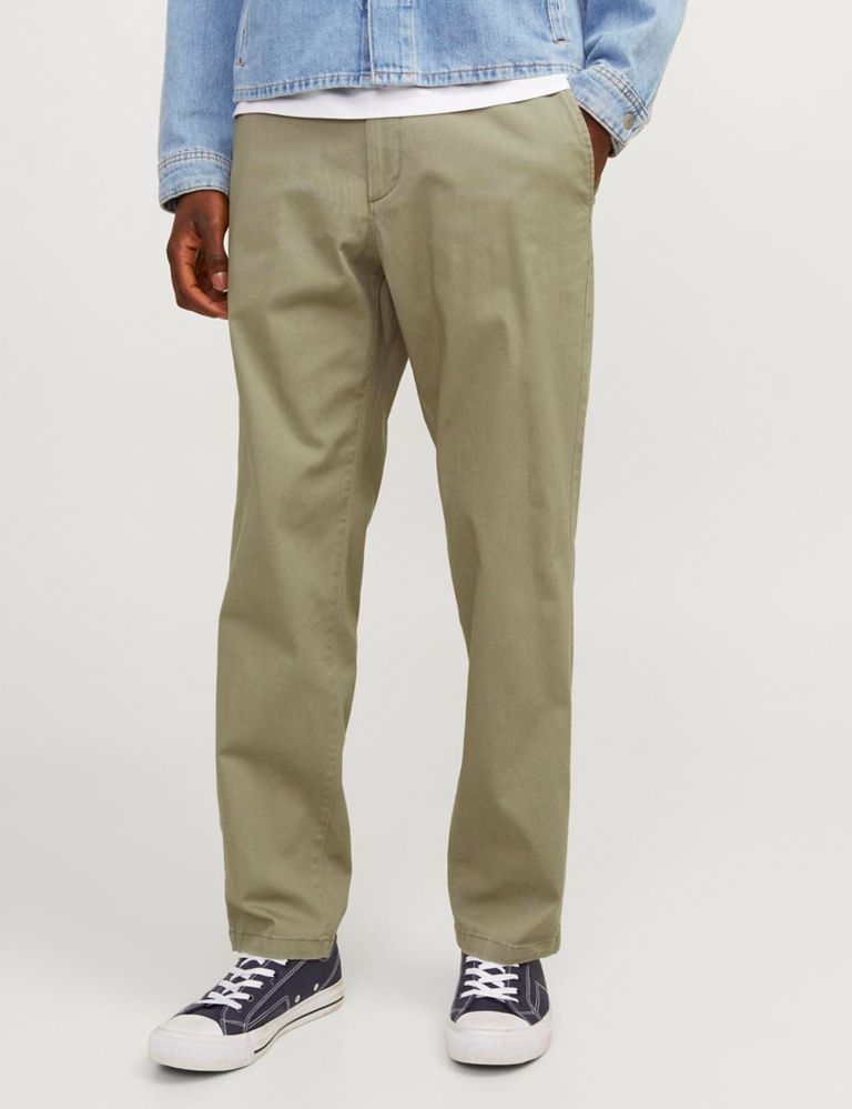 Loose Fit Cotton Rich Chinos 3 of 7