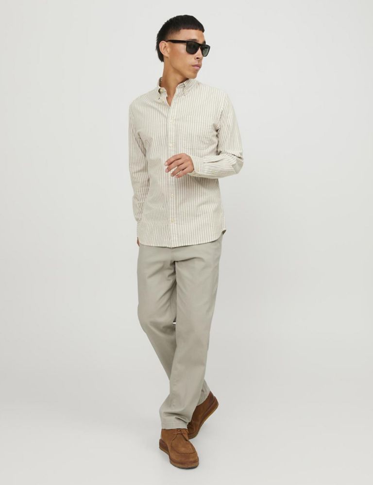 Loose Fit Cotton Rich Chinos 3 of 8