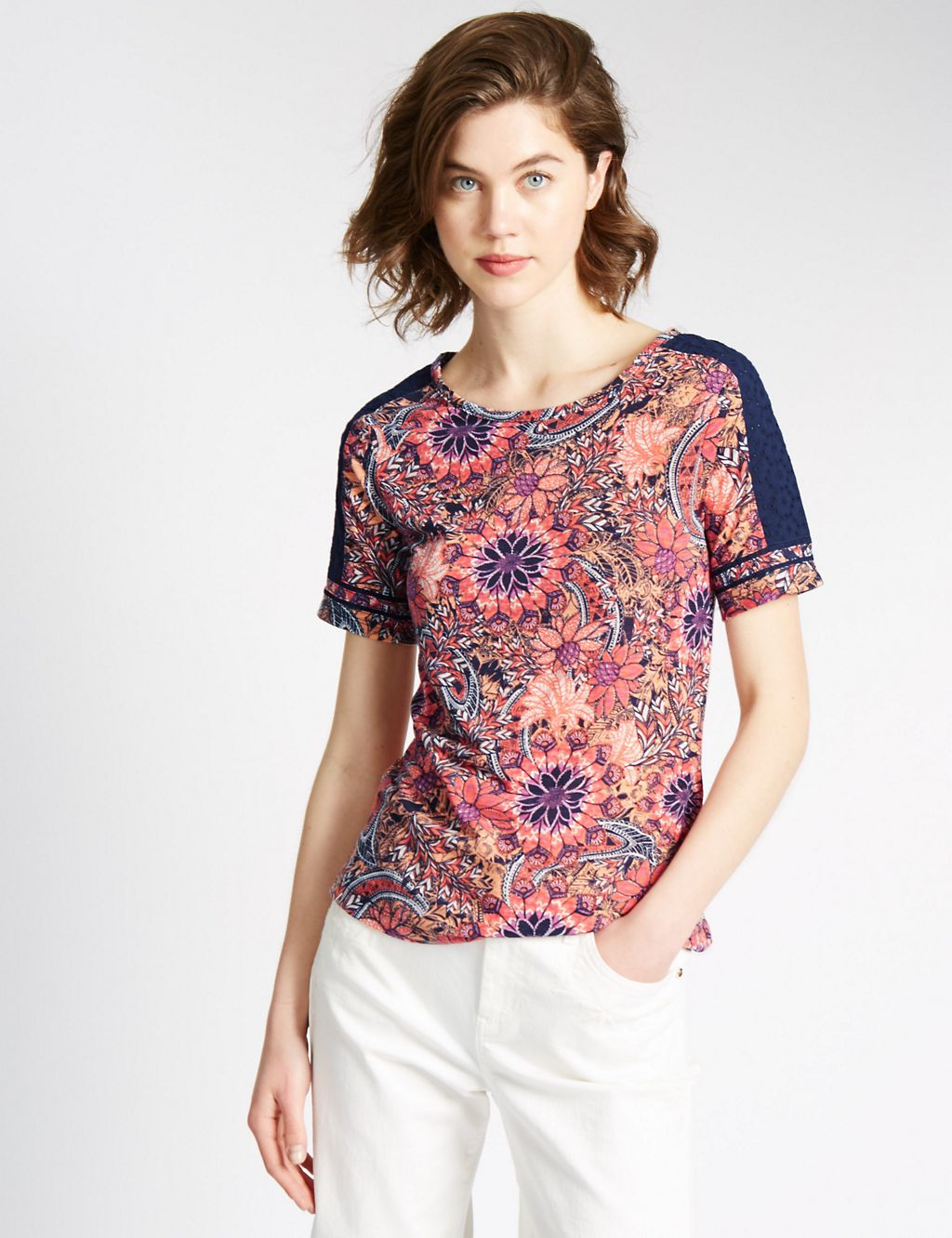 Loose Fit Floral Top 3 of 3