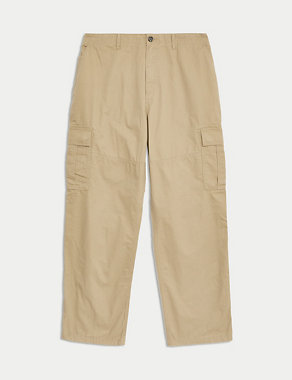 Loose Fit Lightweight Cargo Trousers Image 2 of 6