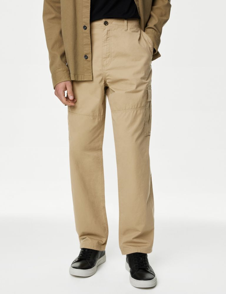Loose Fit Lightweight Cargo Trousers 1 of 6