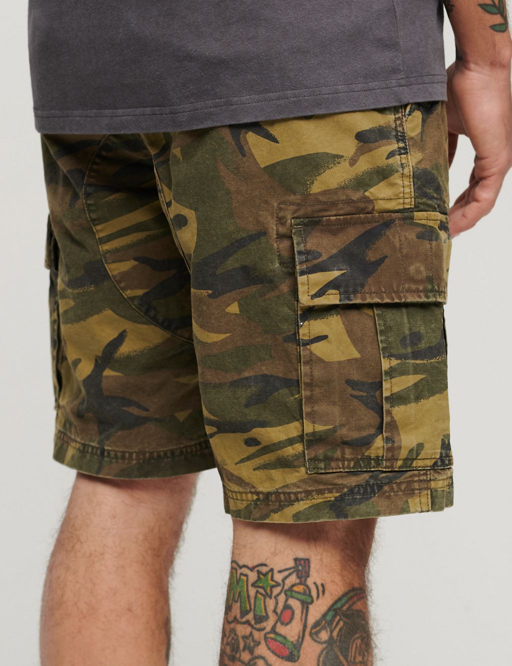 Loose Fit Pure Cotton Cargo Shorts 2 of 6