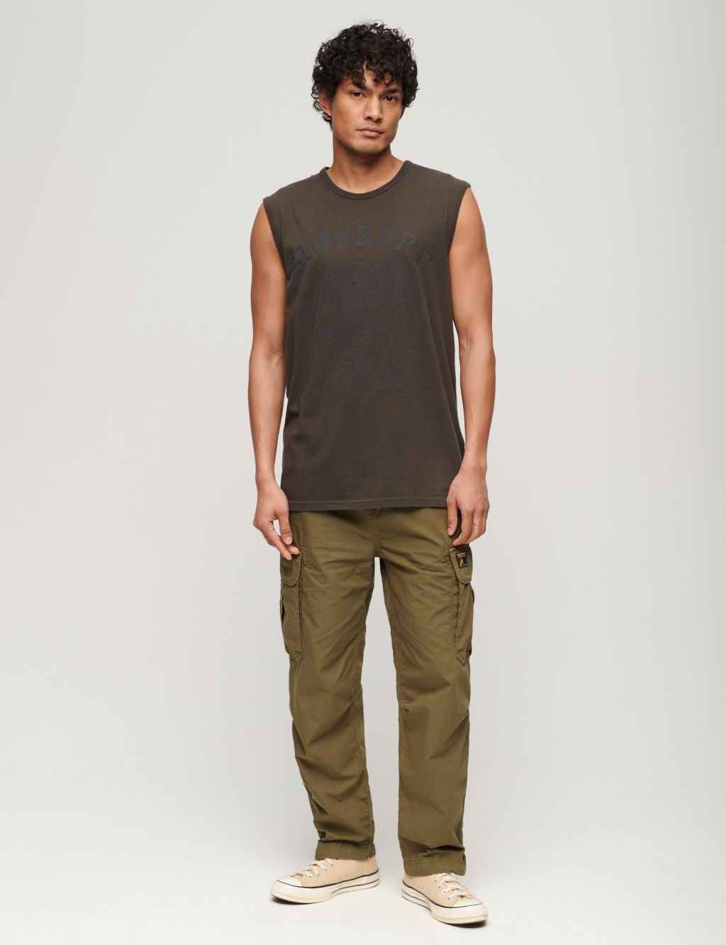 Loose Fit Pure Cotton Cargo Trousers 3 of 6