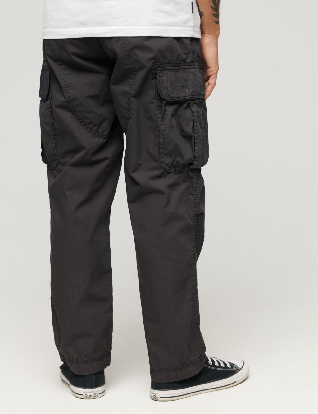 Loose Fit Pure Cotton Cargo Trousers 2 of 6