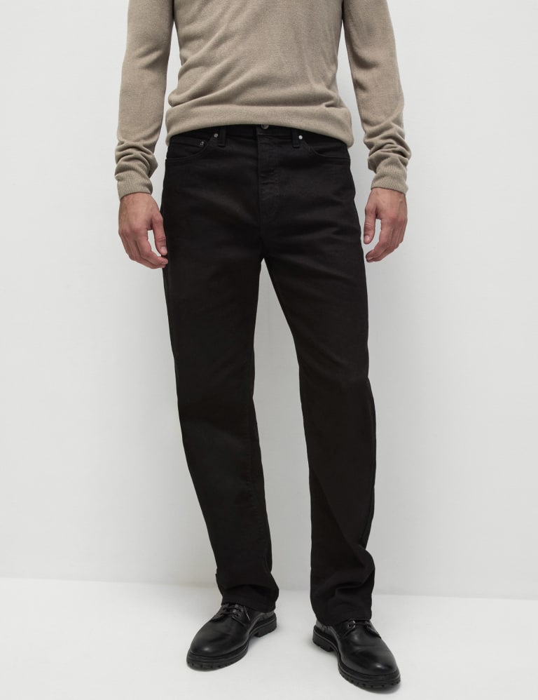 Loose Fit Stretch Jeans M S Collection M S