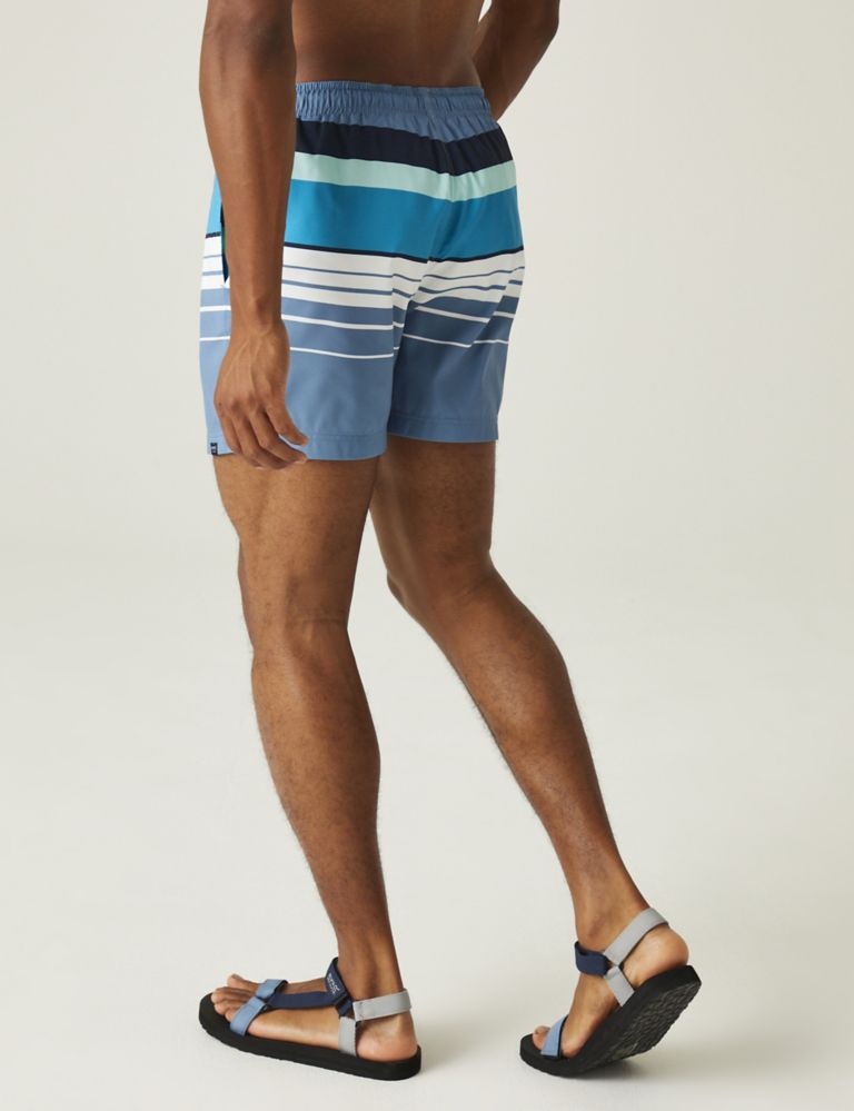 Loras Quick Dry Pocketed Striped Swim Shorts 4 of 5