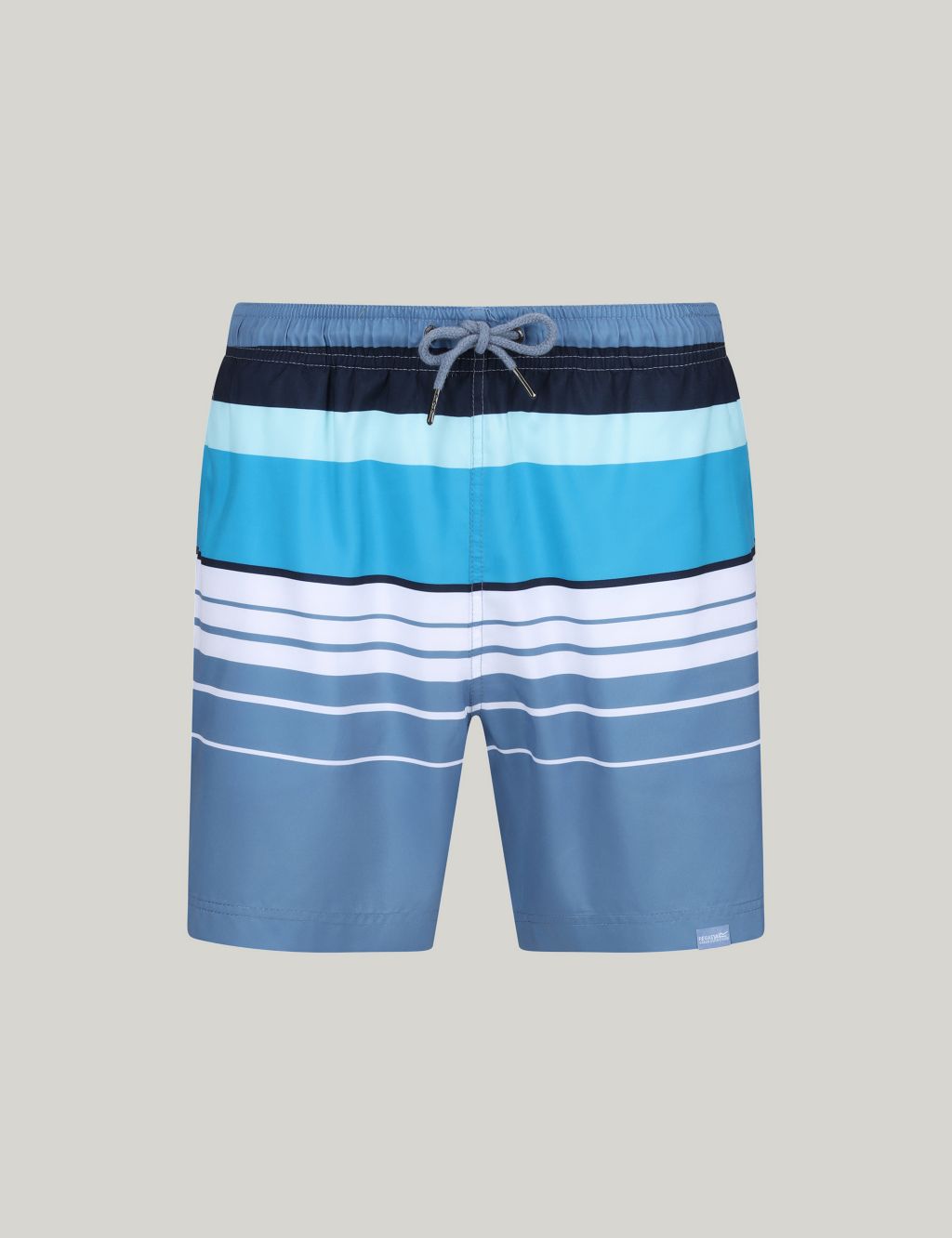 Loras Quick Dry Pocketed Striped Swim Shorts 1 of 5