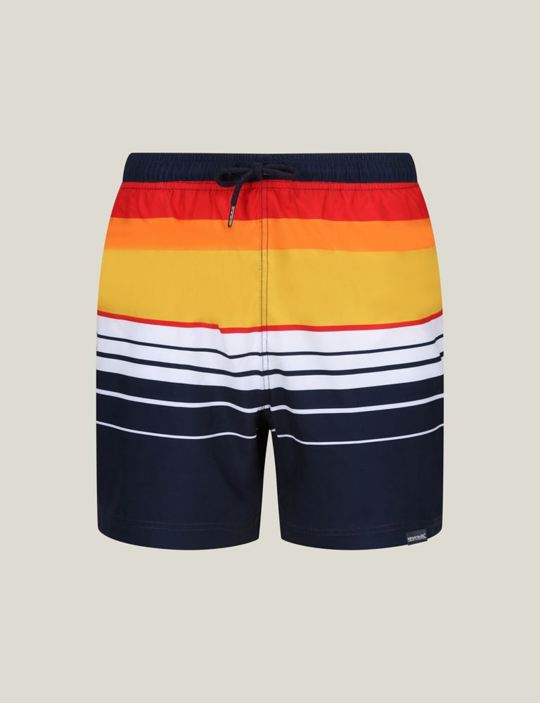 Loras Quick Dry Pocketed Striped Swim Shorts 2 of 5
