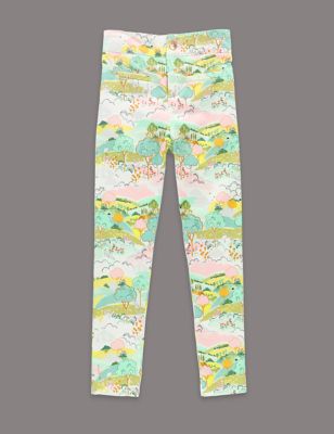 Louise Wilkinson Cotton Rich Scenery Print Trousers (1-7 Years) Image 2 of 3