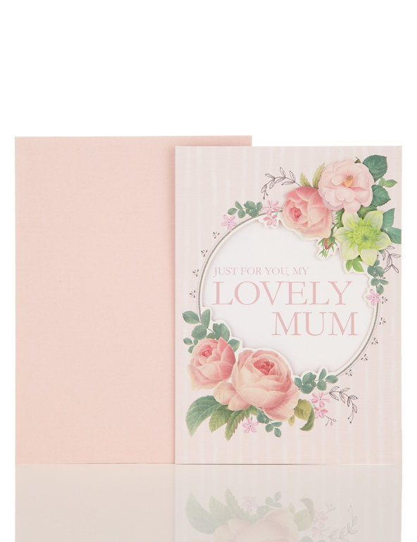 Lovely Mum Floral Mother's Day Card Image 1 of 2