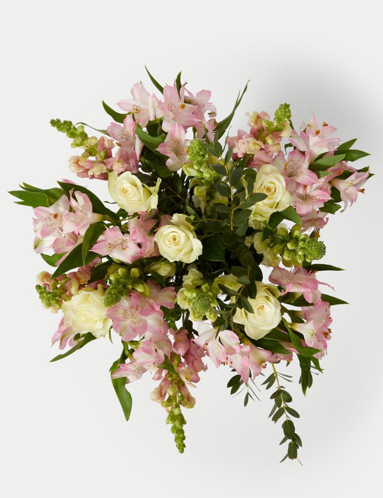 Lovely Mum Rose & Antirrhinum Bouquet With Rosé Prosecco 2 of 6