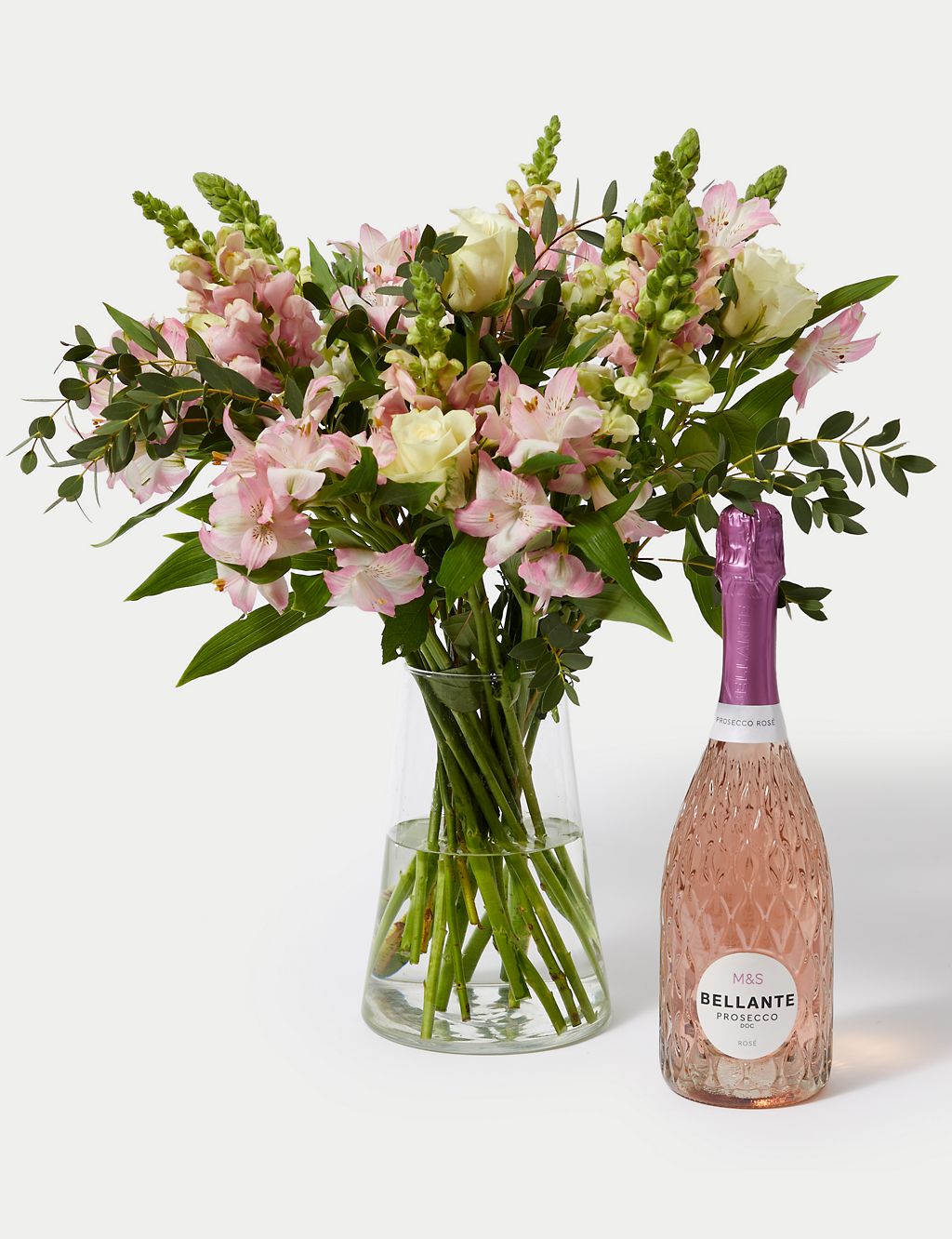 Lovely Mum Rose & Antirrhinum Bouquet With Rosé Prosecco 2 of 6