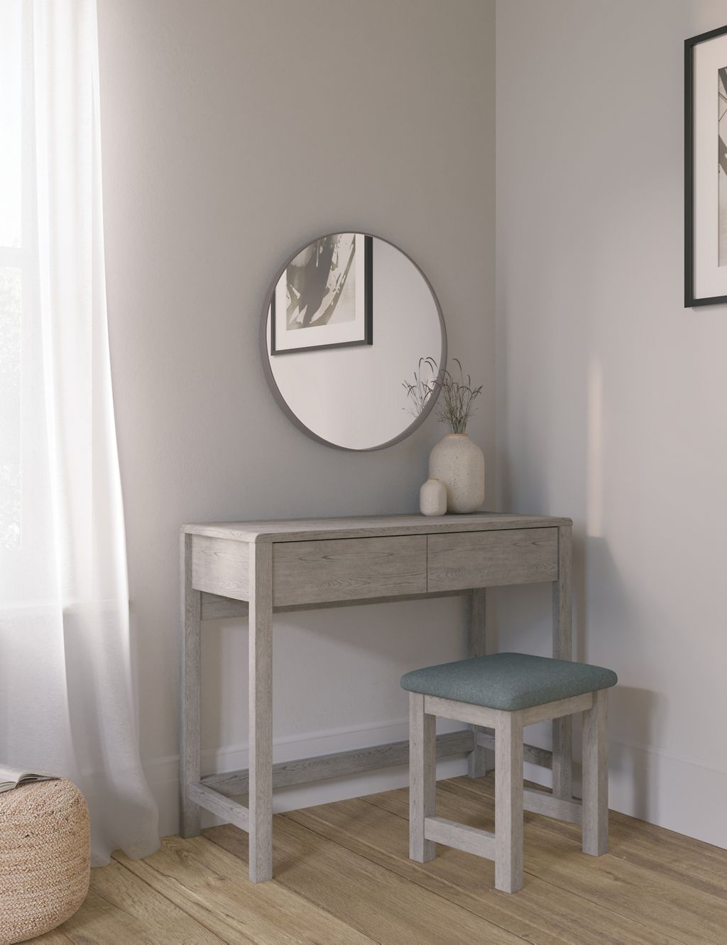 Loxton Dressing Table & Stool 3 of 9