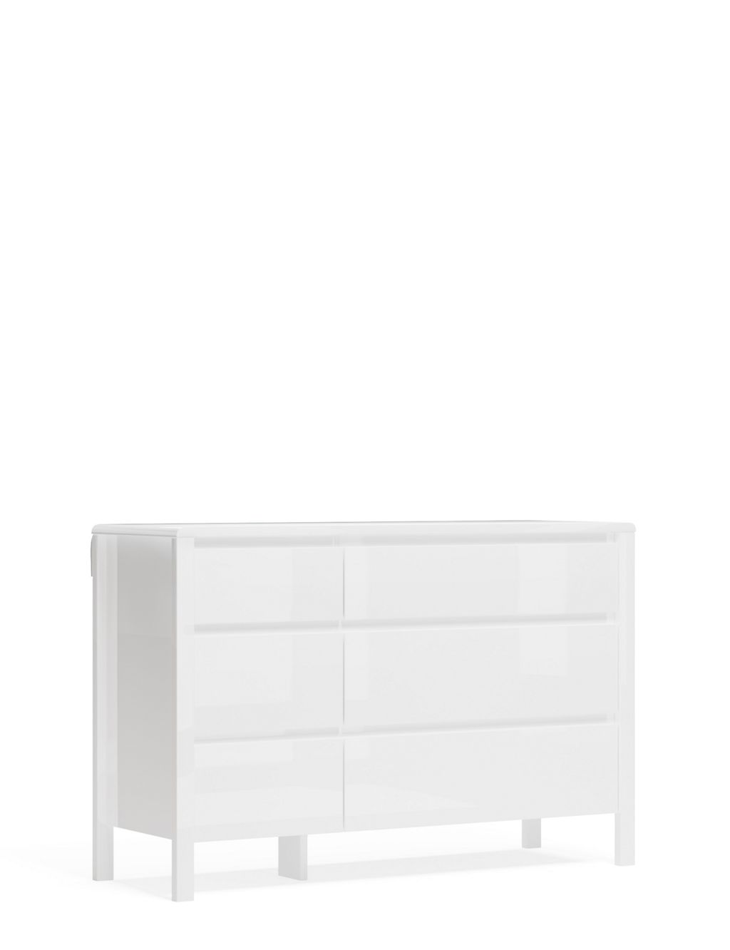 Loxton Gloss 6 Drawer Chest 2 of 8