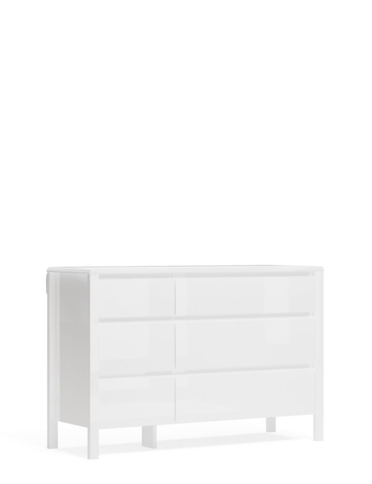 Loxton Gloss 6 Drawer Chest 3 of 8