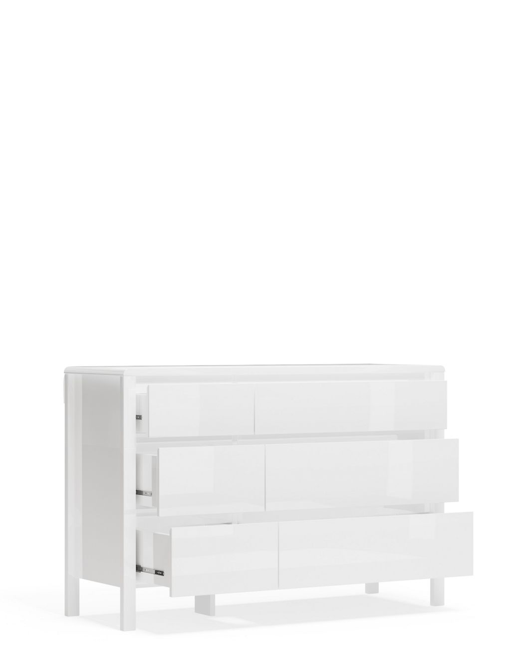 Loxton Gloss 6 Drawer Chest 7 of 8